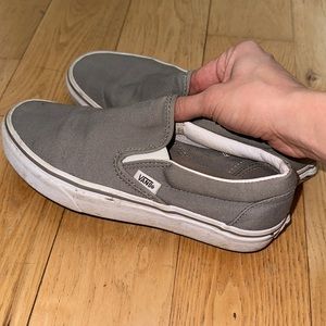 Grey slip on Vans